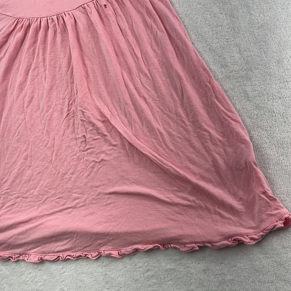 PLAY Kickee Pants 3T Bamboo Pink Ruffle Short Sleeve Swing Dress - Picture 5 of 15